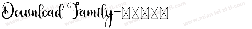 Download Family字体转换